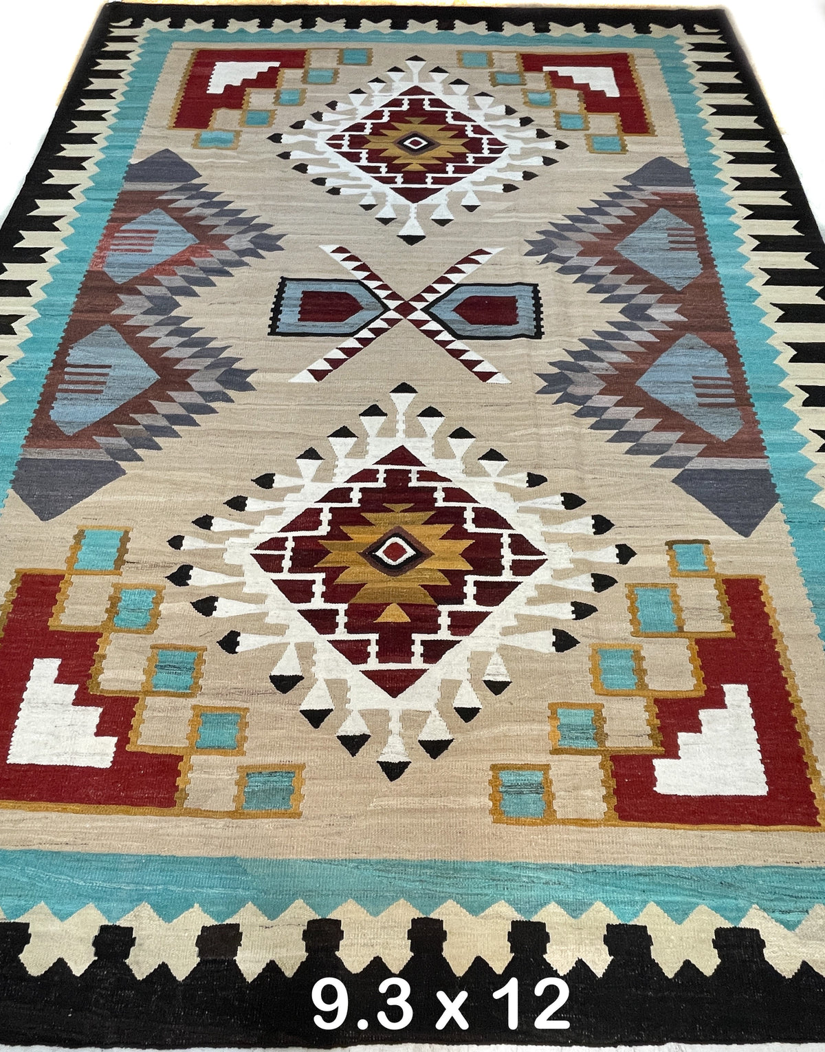 Pakistani Hand-Knotted Kilim