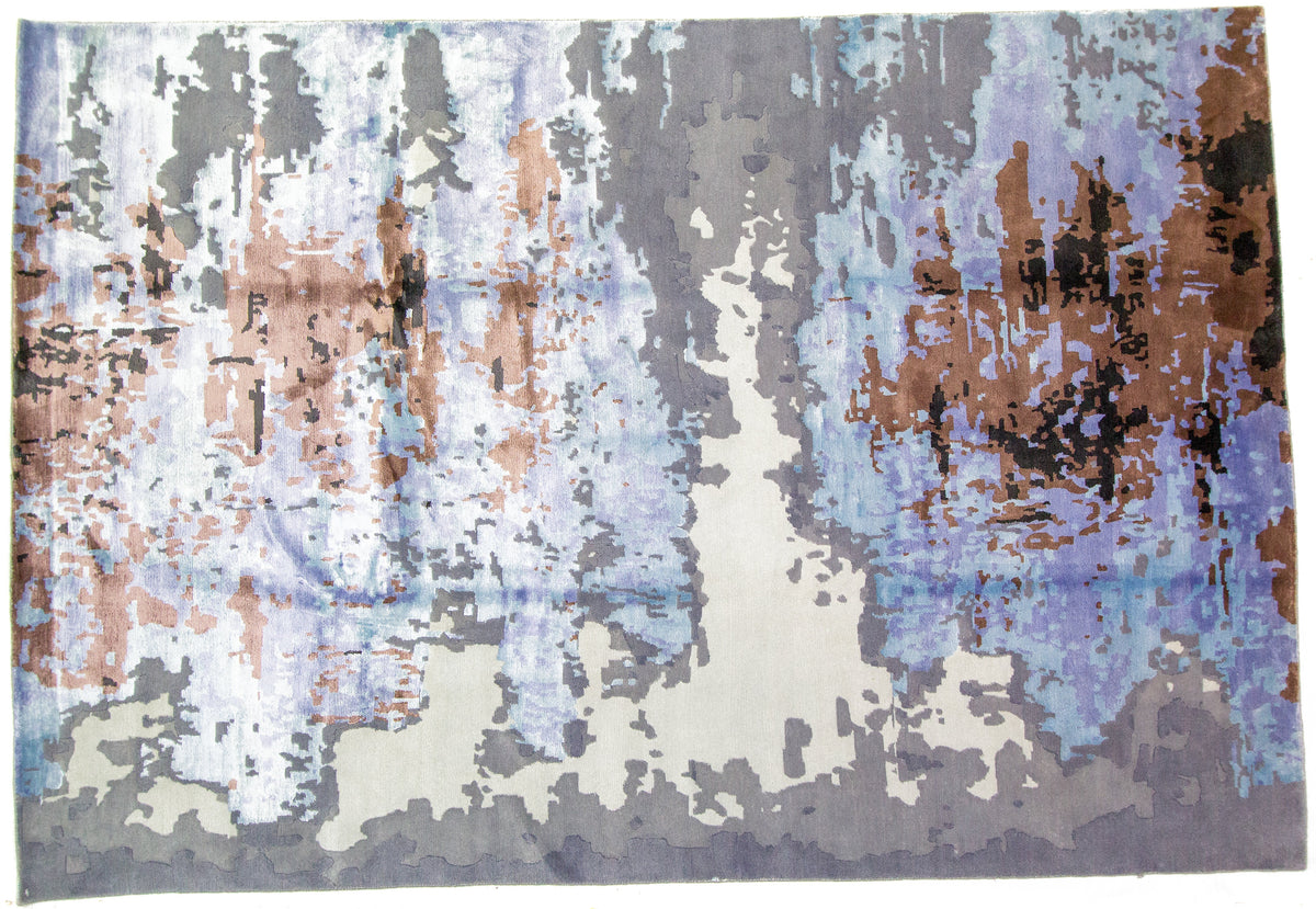 Modern Indian Hand-Knotted Area Rug