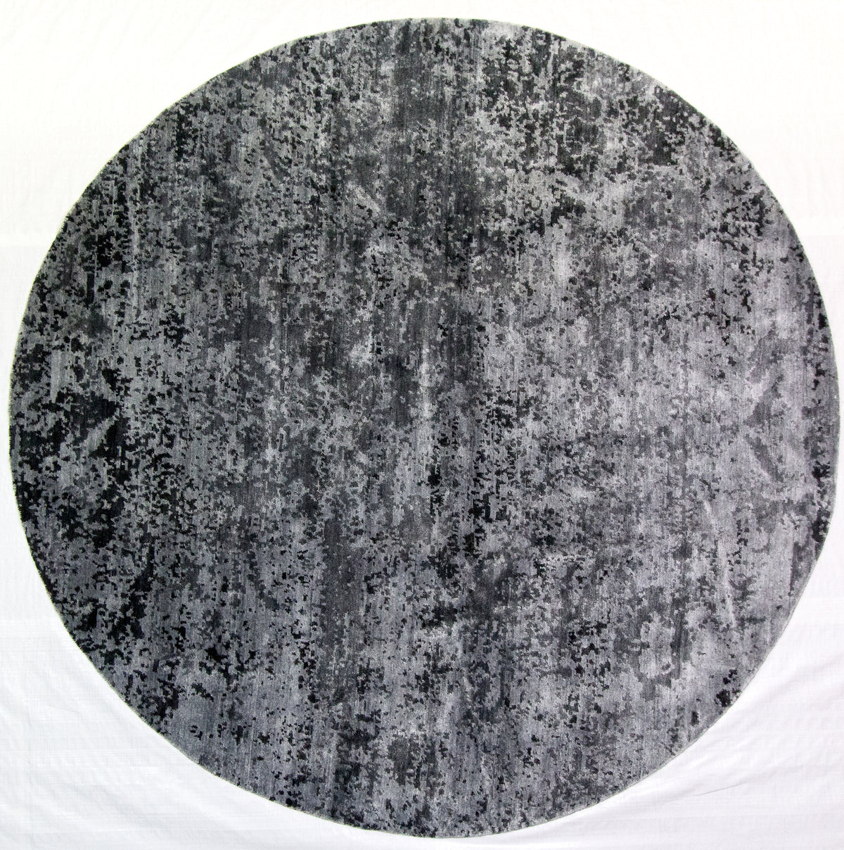 Contemporary Hand-Loomed Round Area Rug