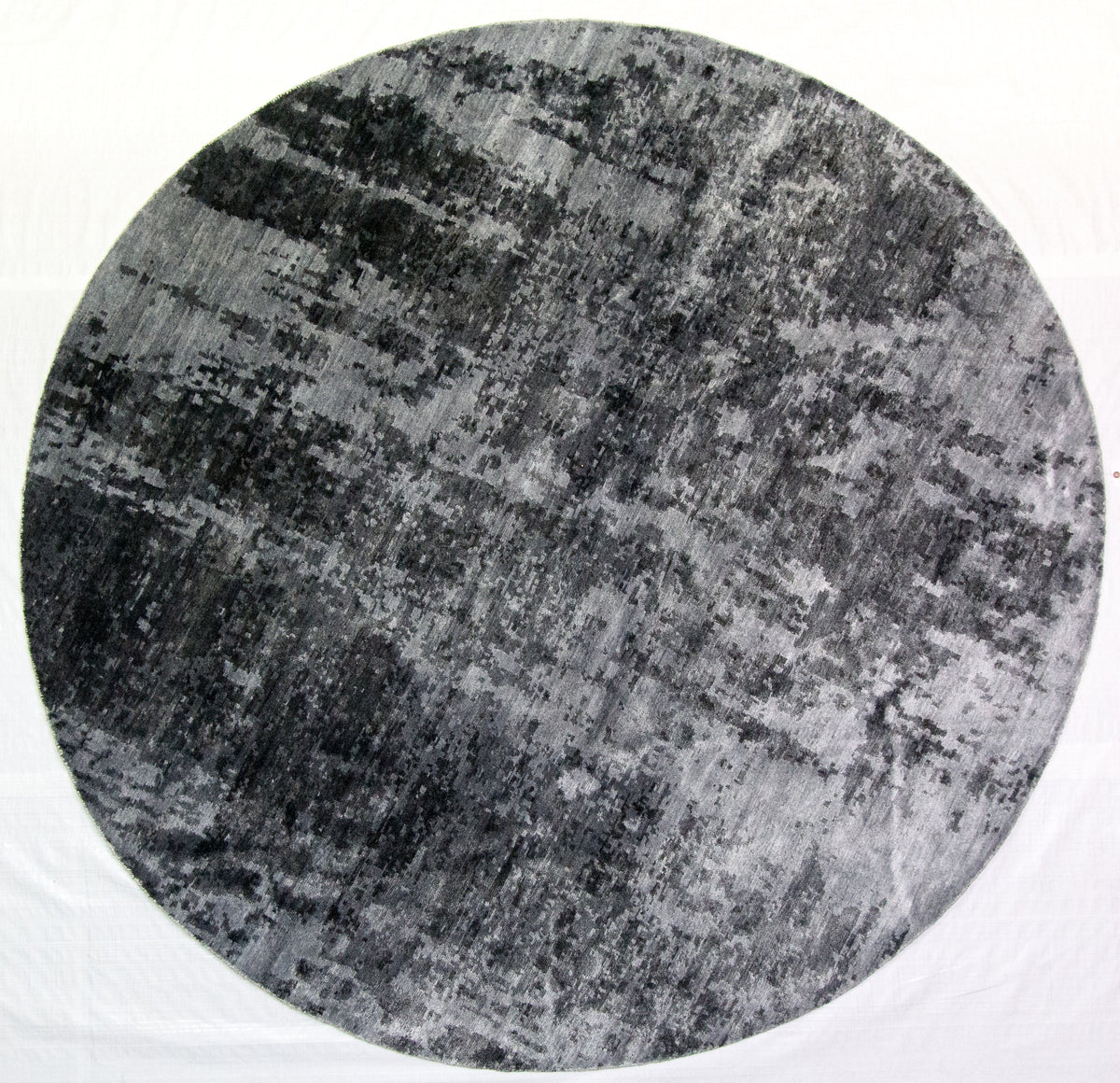 Contemporary Hand-Loomed Round Area Rug