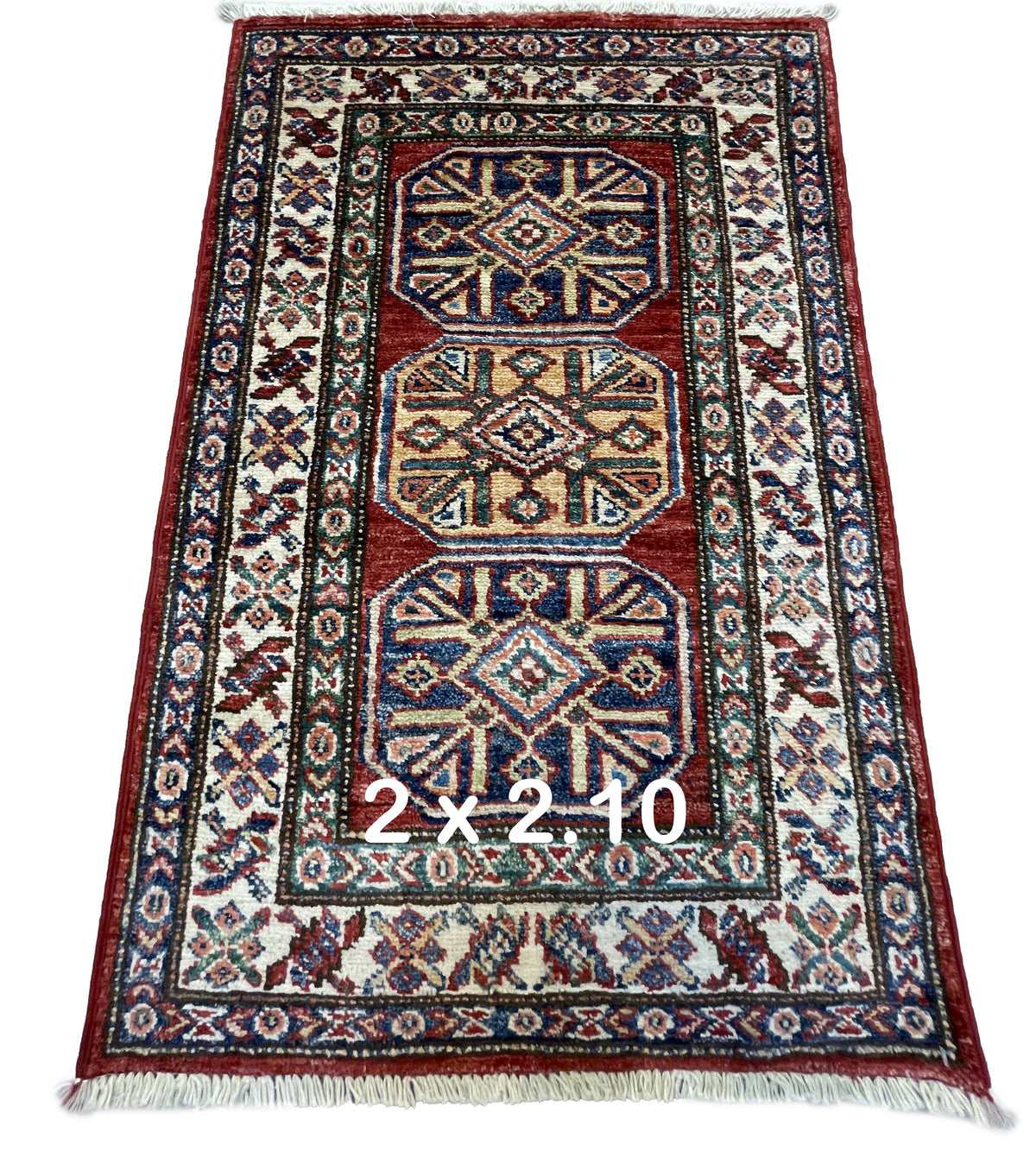 Pakistani Hand-Knotted Kazak