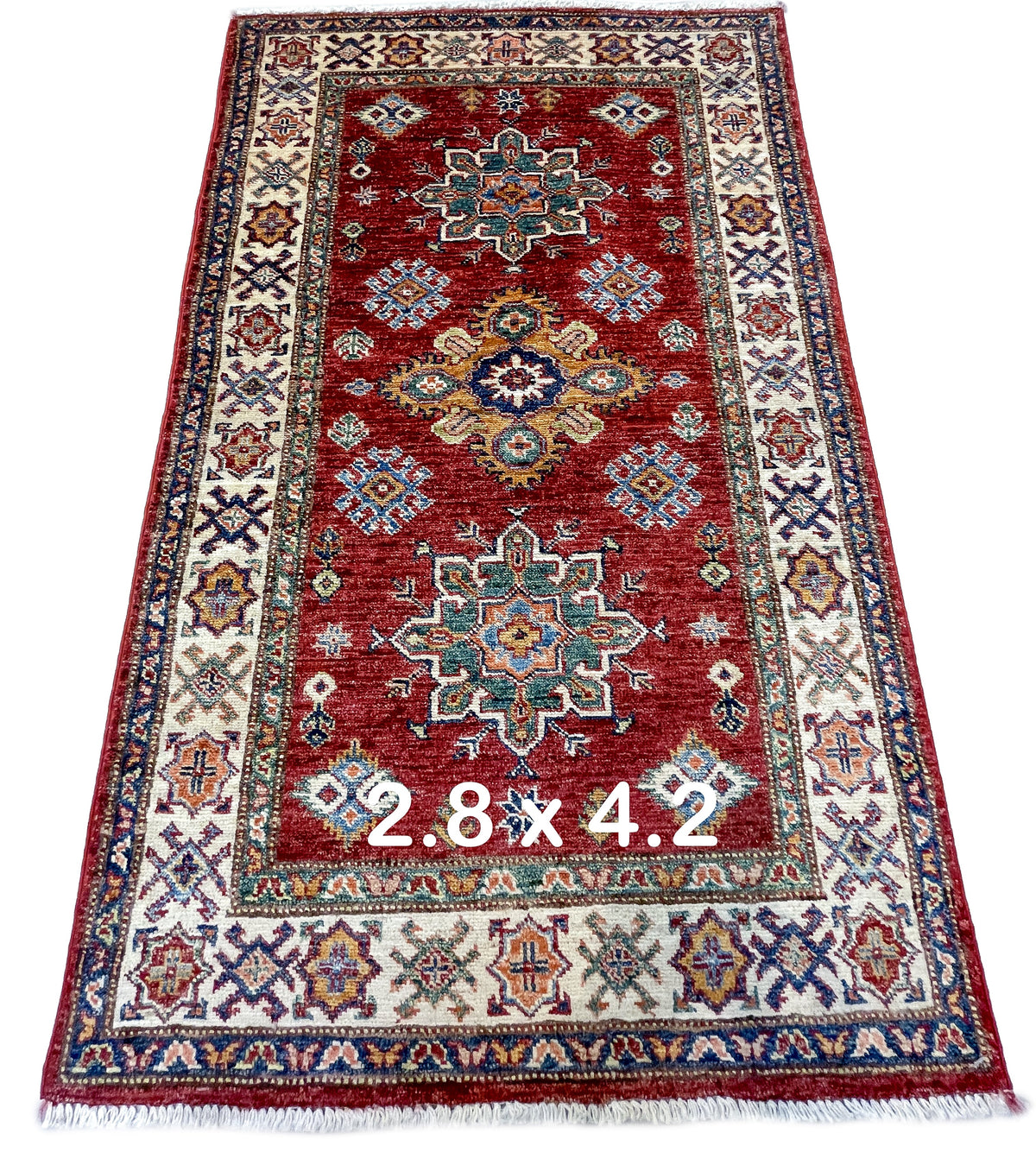 Pakistani Hand-Knotted Kazak