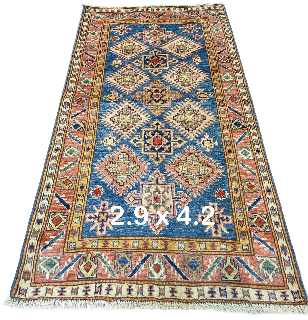 Pakistani Hand-Knotted Kazak