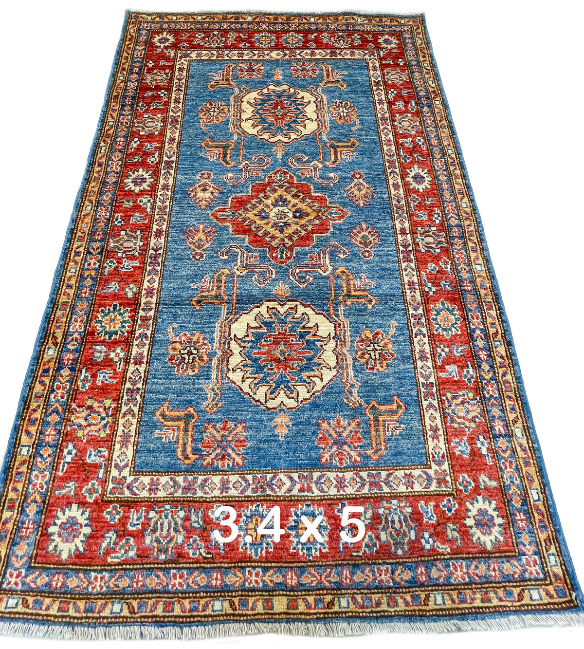 Pakistani Hand-Knotted Kazak