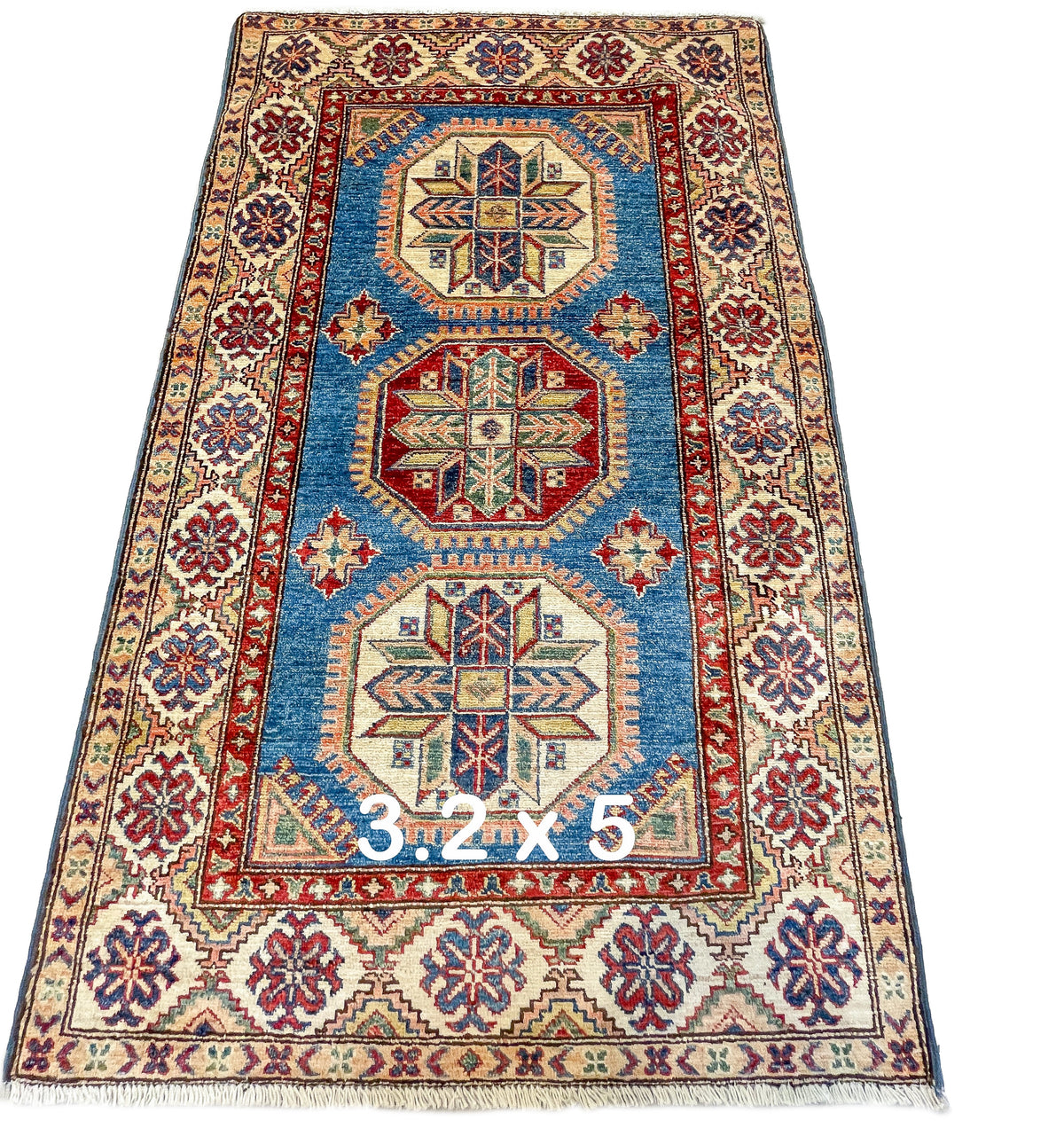 Pakistani Hand-Knotted Kazak