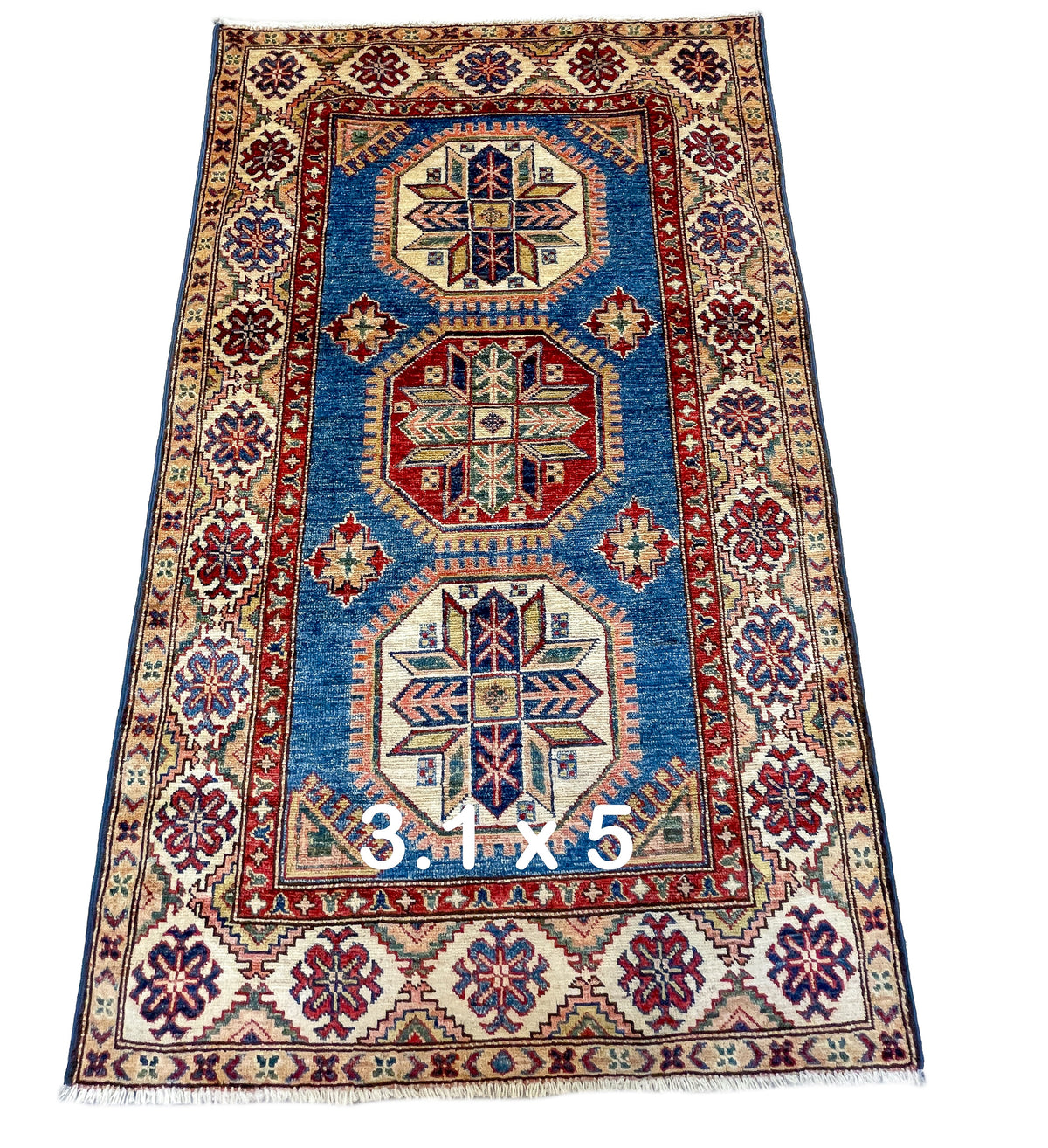 Pakistani Hand-Knotted Kazak