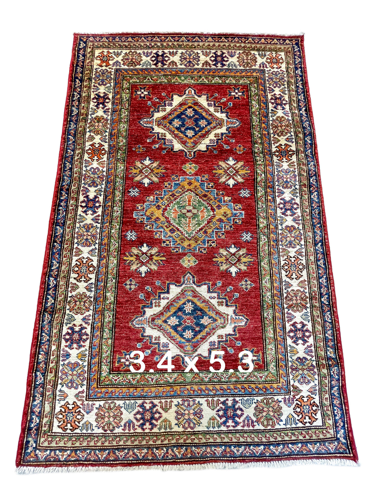 Pakistani Hand-Knotted Kazak