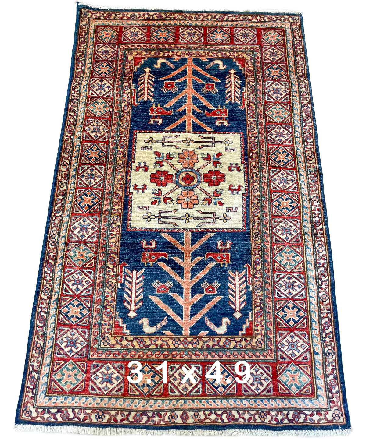 Pakistani Hand-Knotted Kazak