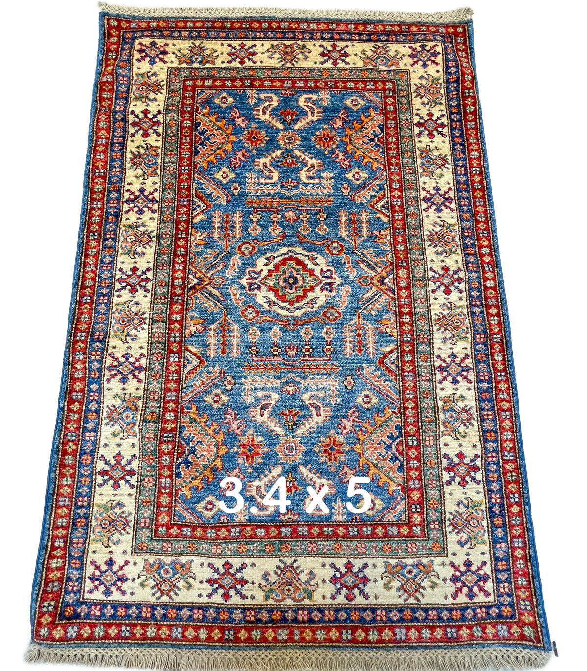 Pakistani Hand-Knotted Kazak