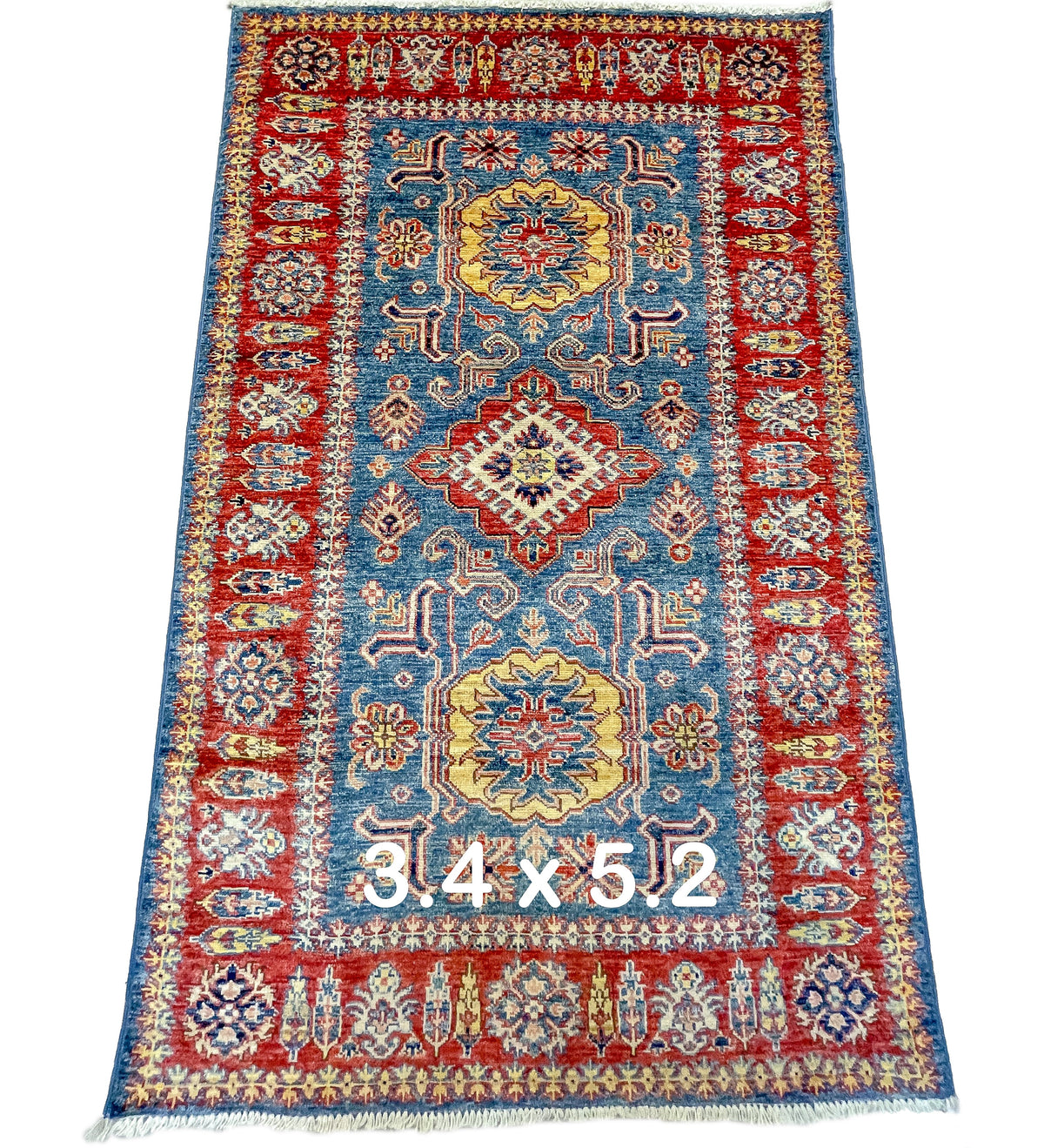 Pakistani Hand-Knotted Kazak