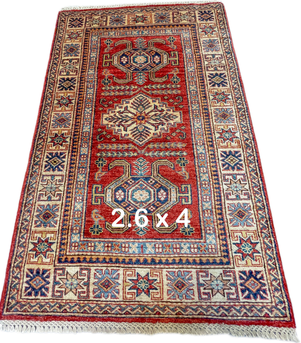 Pakistani Hand-Knotted Kazak