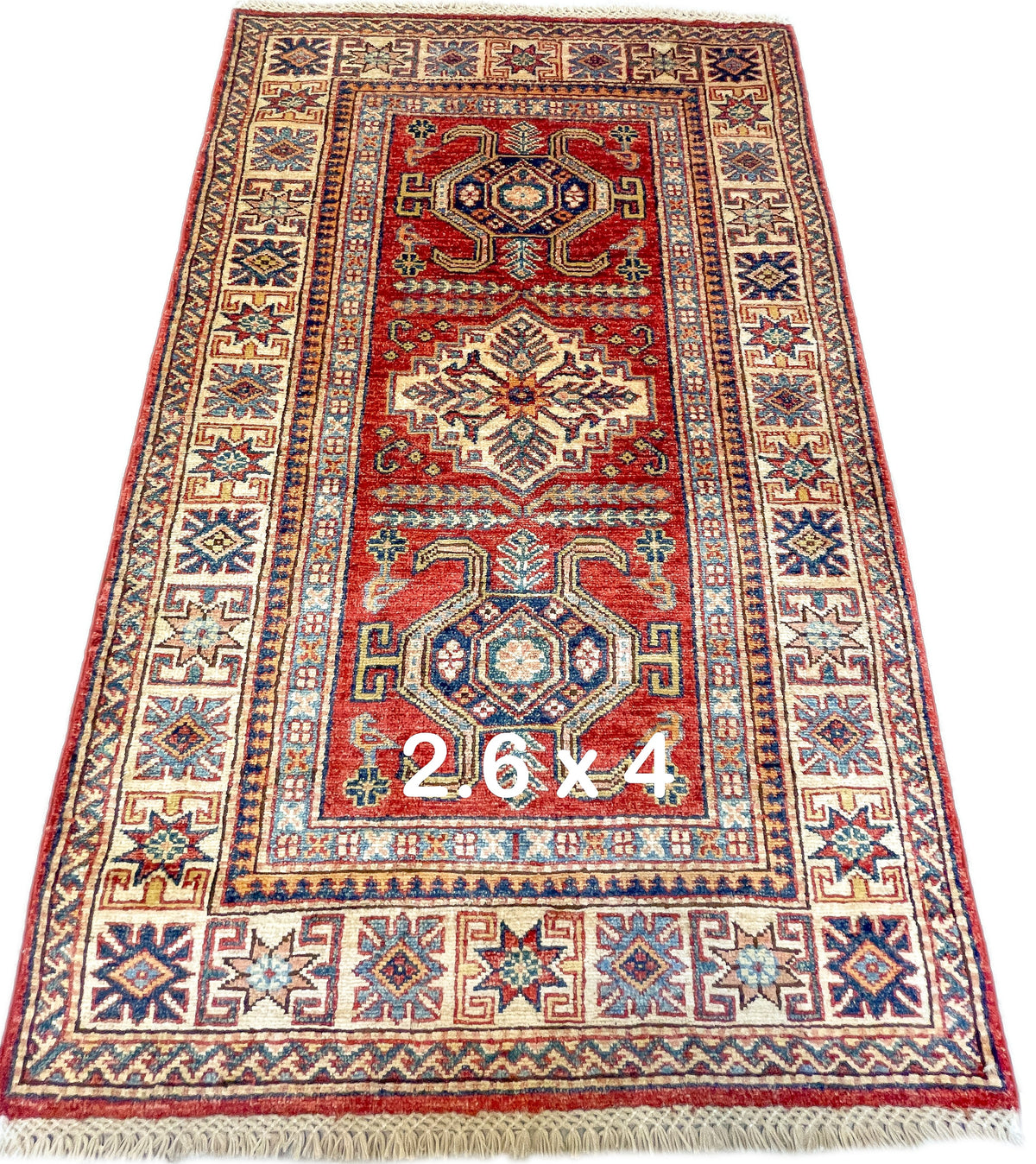 Pakistani Hand-Knotted Kazak