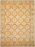 Gold & Ivory Roundel Rug 8'11" x 11'9"