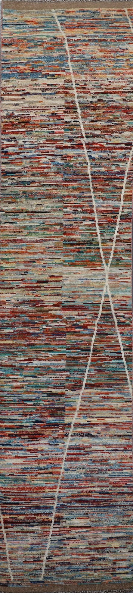 Multicolor Moroccan Runner 2'8" x 12'0"