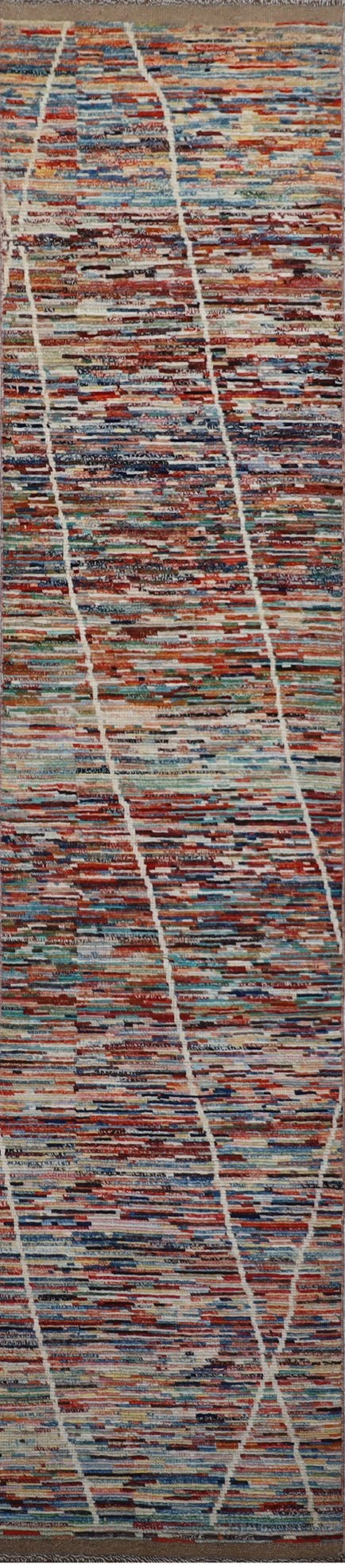 Multicolor Moroccan Runner 2'8" x 12'0"