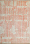 Orange & Ivory Modern Moroccan Rug 9'10" x 14'5"