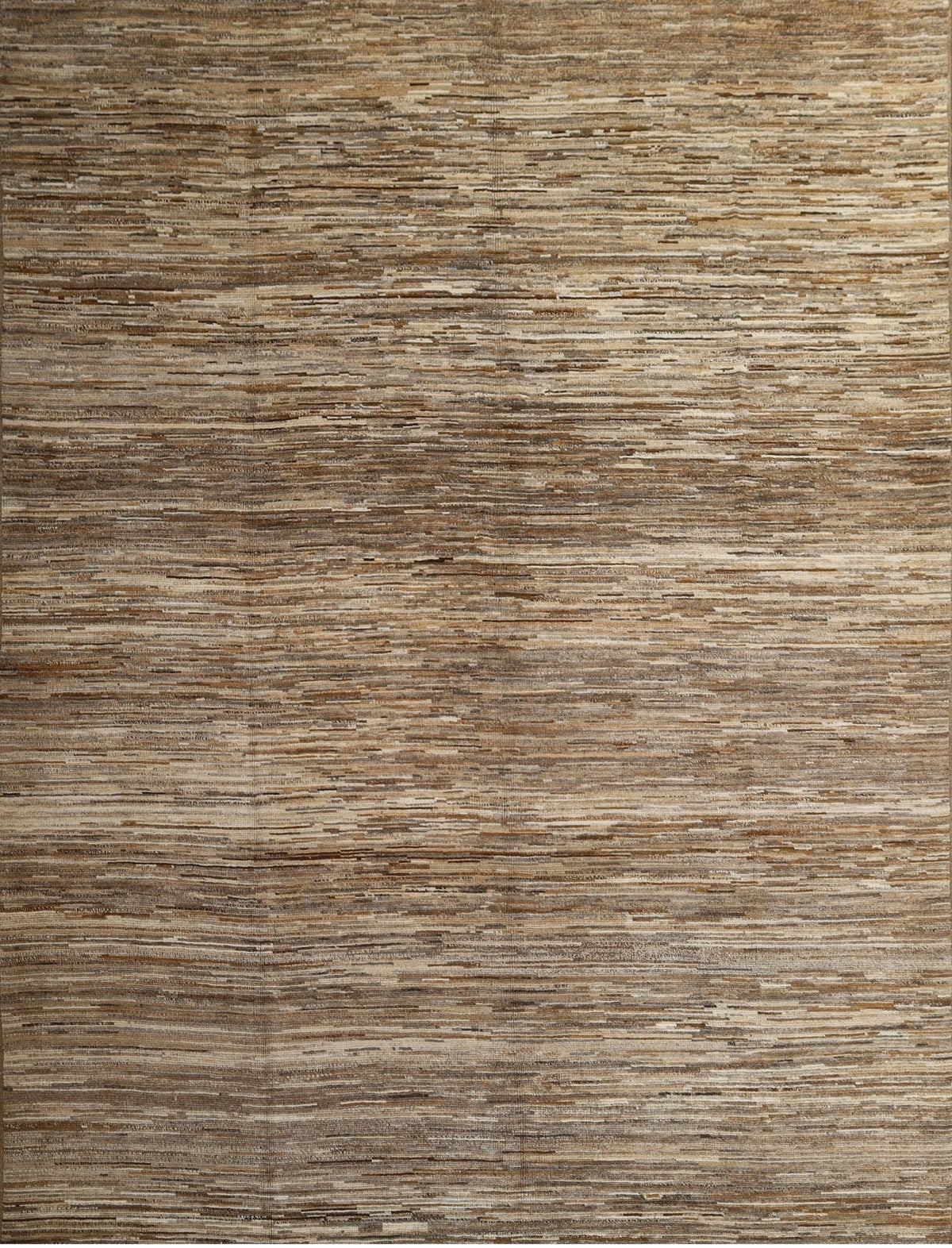 Brown Striated Moroccan Rug 9'0" x 11'8"