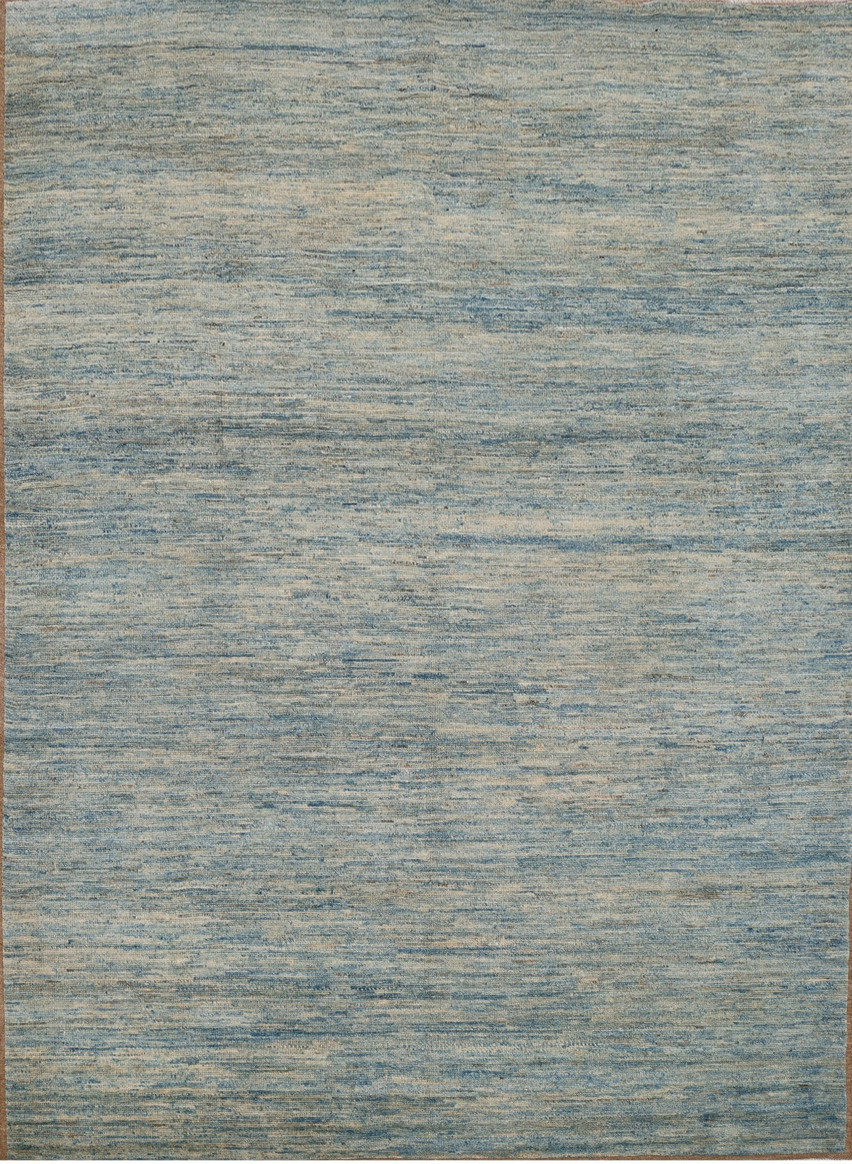 Teal Striated Moroccan Rug 8'8" x 12'0"