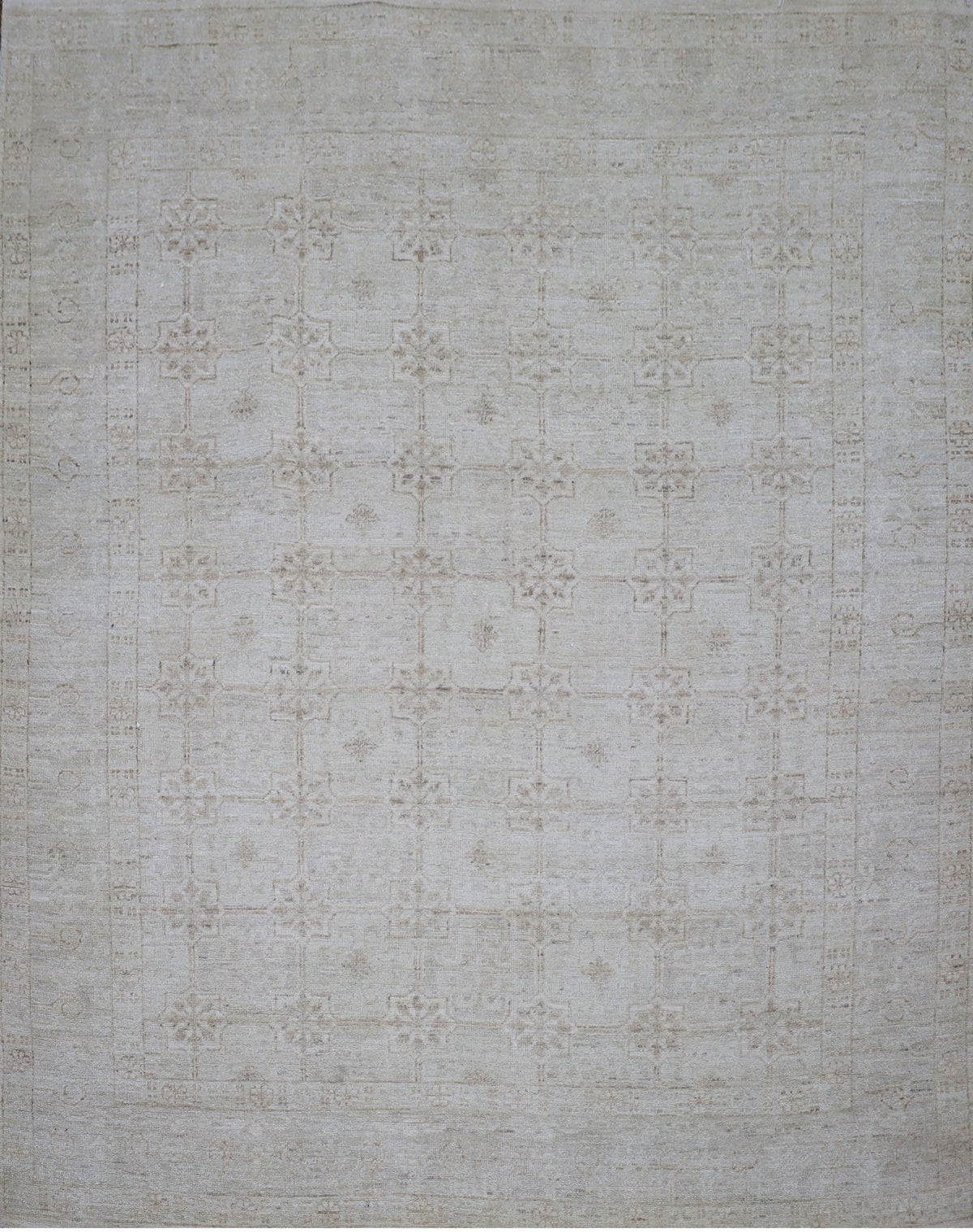 Light Gray Tone-on-Tone Rug 7'10" x 9'11"