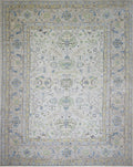 Ivory & Green Oushak Rug 11'8" x 14'8"