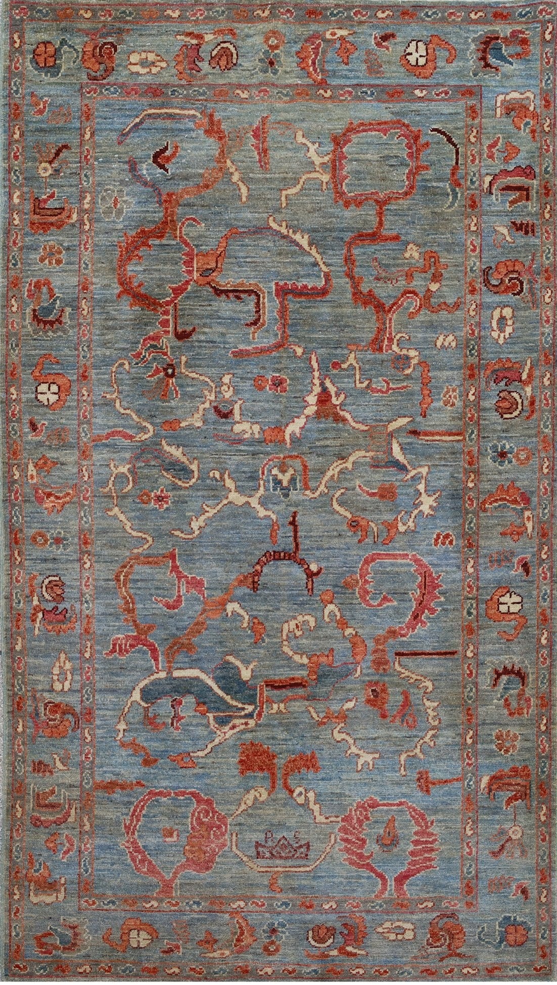Slate & Rust Oushak Rug 4'0" x 7'0"