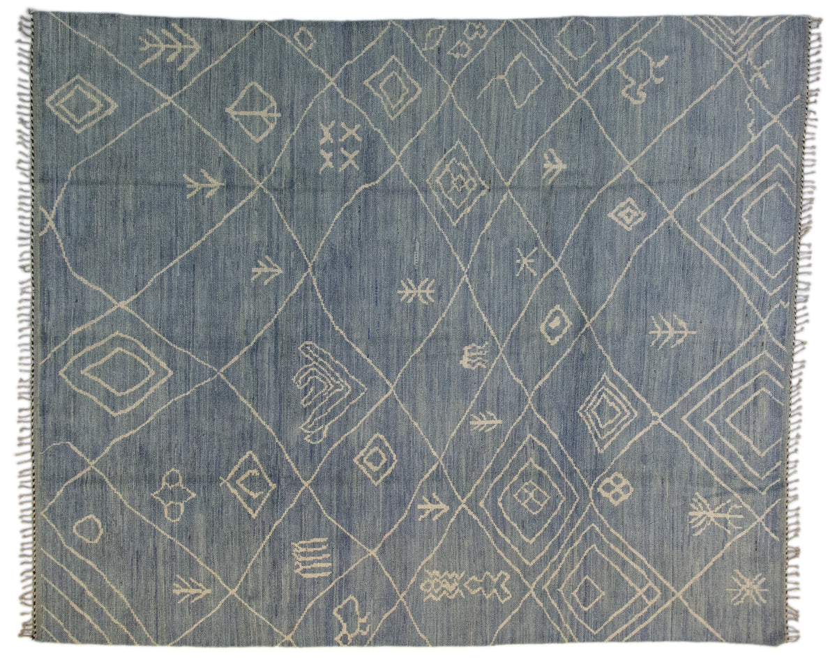 Moroccan Hand-Knotted Area Rug