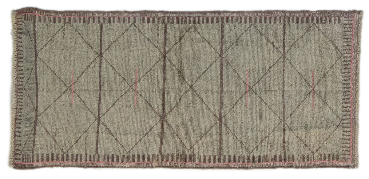 Moroccan Hand-Knotted Area Rug