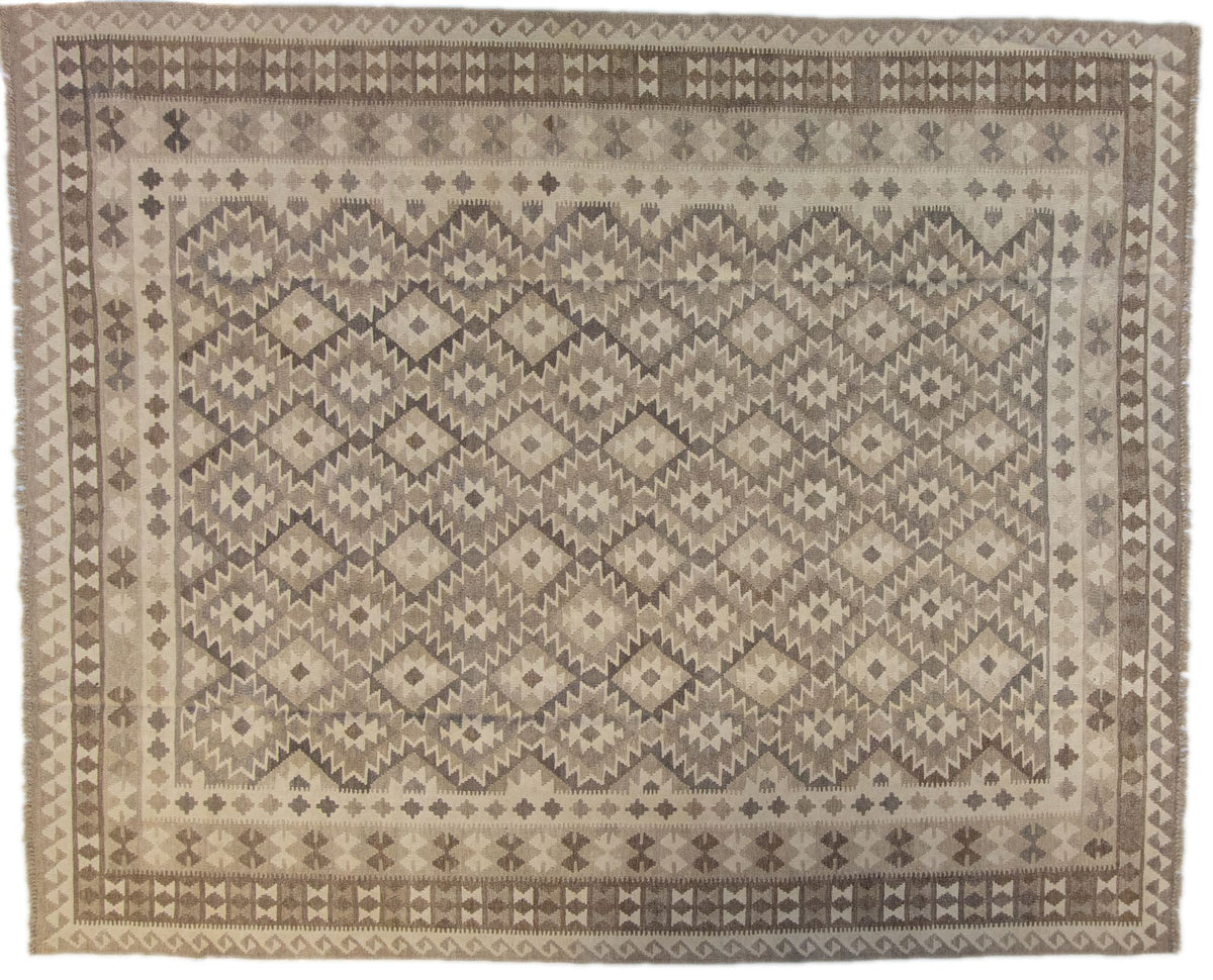 Natural Killim Hand-Knotted Area Rug
