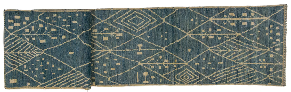 Moroccan Hand-Knotted Area Rug