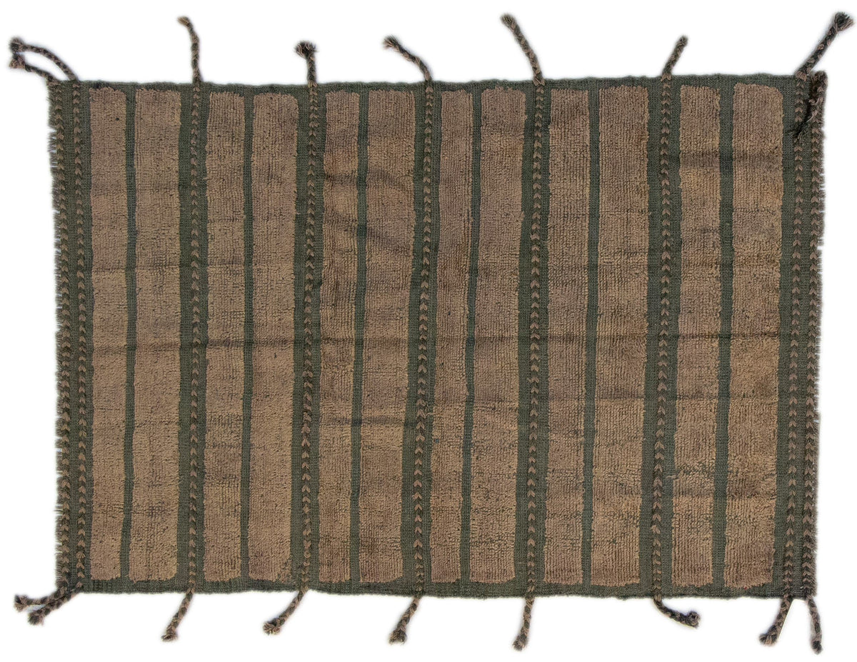 Moroccan Hand-Knotted Area Rug