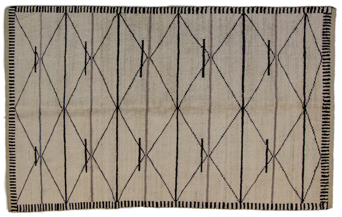 Moroccan Hand-Knotted Area Rug