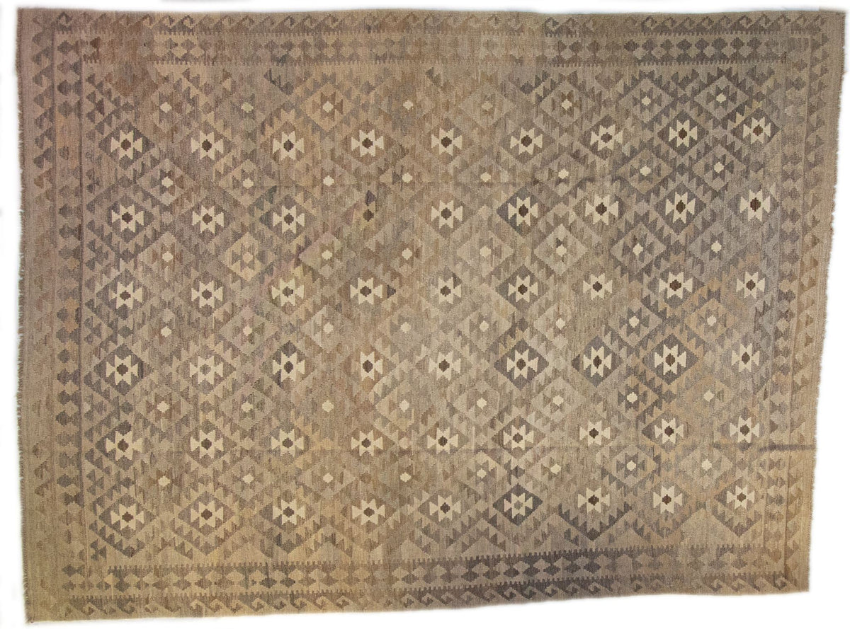 Natural Killim Hand-Knotted Area Rug
