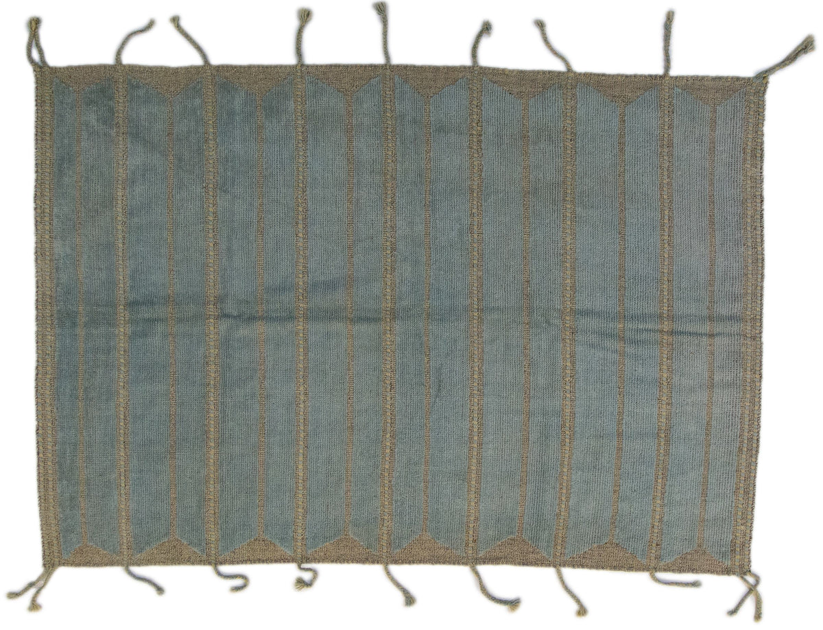Moroccan Hand-Knotted Area Rug